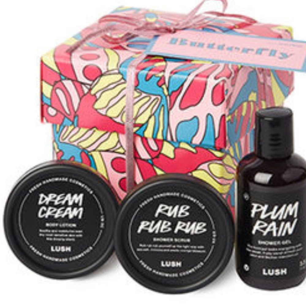 NWOT Lush Cosmetics Butterfly Box